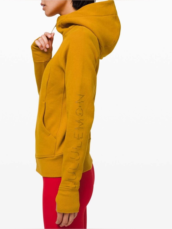 lululemon athletica Tops - Lululemon Scuba Hoodie *Lunar New Year Fools Gold Mustard Yellow 12 Large
